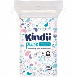 Discos de Algodón Kindii para Bebés - Cuidado Suave