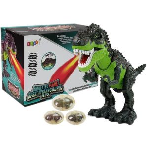 Dinosaurio Interactivo con efecto de fuego y huevos