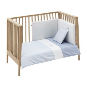 Jgo 2 Pcs.f.nordica Cuna 70 Vichy10 Celeste 110x170x3 Cm - Cambrass