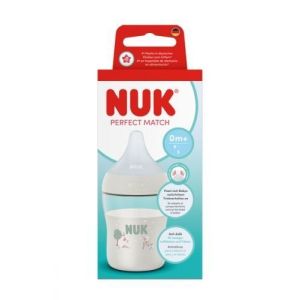 Biberón Nuk Perfect Match 150ml con Chupete de Silicona Oveja
