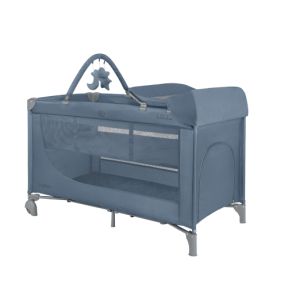 Cuna de Viaje 2 Niveles con Cambiador Kikkaboo Azul