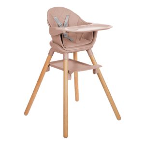 Trona 2en1 Woody Rosa Kikkaboo - Versatilidad y Comfort