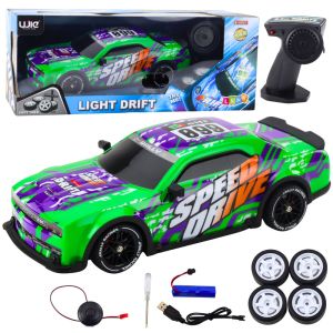 Coche deportivo radiocontrol Lean Toys con luces LED, vista frontal