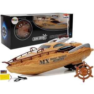Barco de motor a control remoto 27Mh con alcance de 40 m