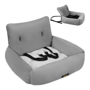 Asiento de Coche para Mascotas Purlov - Seguridad y Comodidad