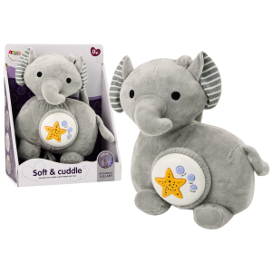 Elefante Proyector de Sueños de Peluche Gris con Melodías
