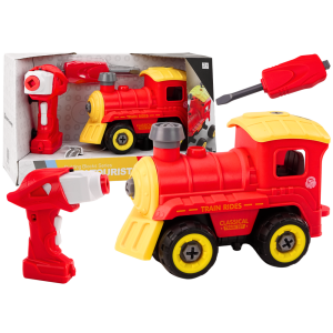 Locomotora control remoto giratoria roja