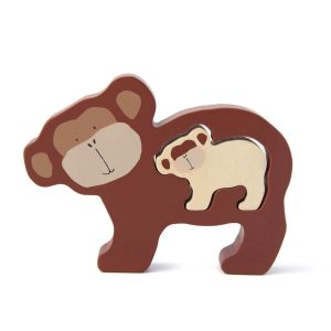 Rompecabezas de Madera Mr. Monkey de Trixie para Bebés