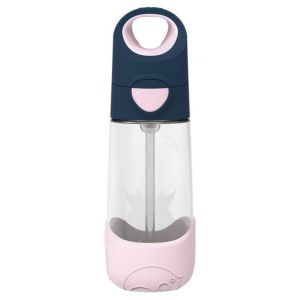 4455 TRITAN BOTTLE WITH STRAW 450ML INDIGO ROSE BB00445