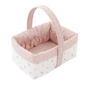 Cesta Canastilla 22.5x29x29 Cm Calma Rosa - Cambrass
