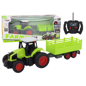 Tractor RC con Remolque 1:16 Verde