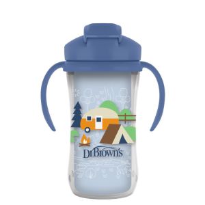 Taza con Pajita Aislada Dr Brown's 300 ml para Bebés 12m+