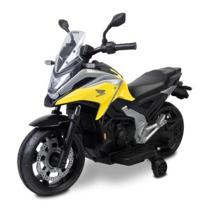 Moto eléctrica infantil Honda NC750X amarilla Toyz · 12V · licencia oficial · 3-8 años