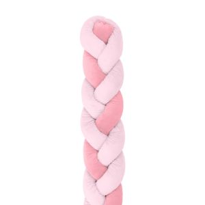 Protector trenzado 210cm Rosa - Kikkaboo