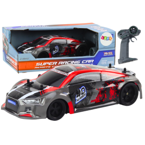 Coche RC Control Remoto 1:18 Ruedas de Goma Rojo