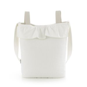 Bolso maternal Bohem Regent Cambrass color crema, vista frontal