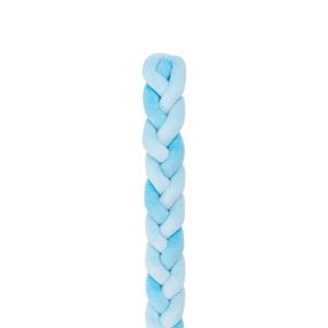 Protector Trenzado 180cm Kikkaboo Azul - Cojín de Cuna