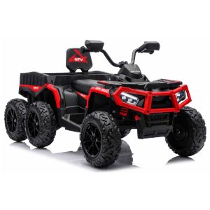 Quad ATV Eléctrico con Remolque 24V 4x4 Rojo
