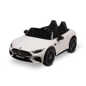 Coche eléctrico Mercedes SL63 Toyz en color blanco con luces LED
