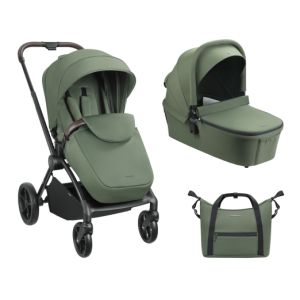 Carrito de bebé 2en1 Kikkaboo Kara Verde Militar