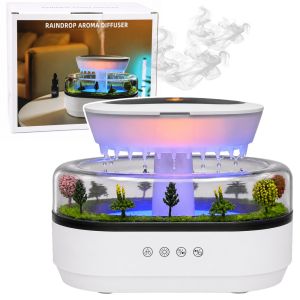 Humidificador de aire con efecto lluvia y luz LED de Lean.