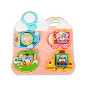 Puzzle colorido de vehículos Toyz con formas educativas