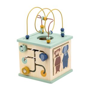 Cubo de Actividades de Madera 5 en 1 Trixie para Bebés