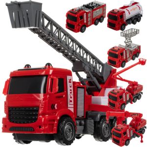 Set de Camiones de Bomberos Iso trade - Diversión 6 en 1