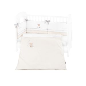 Juego de cama bordado Kikkaboo 2 piezas Dream Big Beige