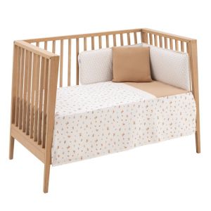 Jgo 2 Pcs.colcha I-v. Cuna 60 Senda Beige 60x120x3 Cm - Cambrass