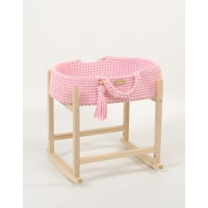 Cesta de Muñecas Boho My Sweet Baby - 100% Algodón Rosa