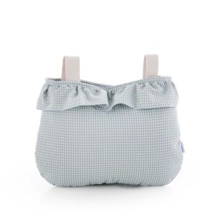 Bolso organizador Boho Taylor Cambrass azul vichy, vista frontal