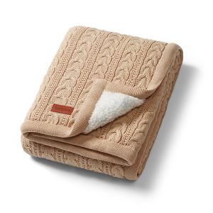 Manta de Algodón Aislante Beige Babyono para Bebés