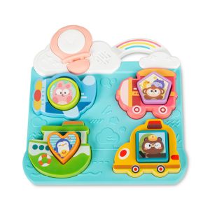 Puzzle educativo de vehículos y formas Toyz con colores vibrantes.
