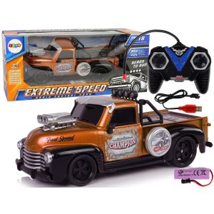Coche Teledirigido Pickup Marrón 1:18
