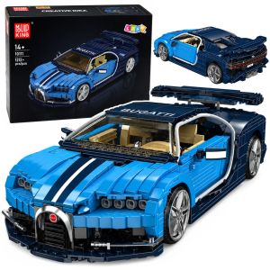 Coche Deportivo Construcción Azul 1212 Piezas