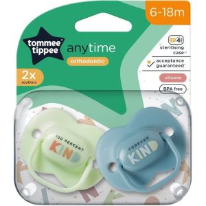 Chupete Anytime Tommee Tippee 6-18 meses - Suave y Ortodóntico
