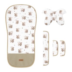 Colchoneta reversible Deluxe Sensillo para cochecito, vista del set completo