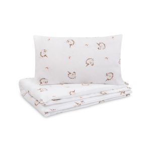 Set de Ropa de Cama Infantil 2 Piezas Cotton Unicorn Beige 100x135 – Algodón Suave