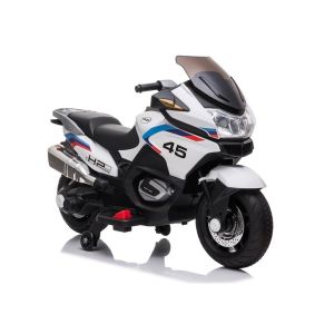 Moto Eléctrica Infantil XMX609 Blanca con Luces y Música