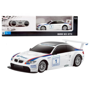 Coche Deportivo RC 1:24 Control Remoto BMW M3 GT2 Blanco
