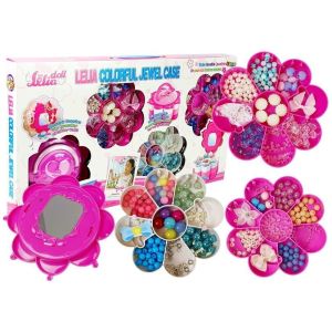 Set de Joyas DIY con Caja Espejo Plegable
