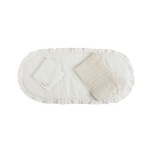 Pack colchoneta capazo Regent Cambrass color crema, vista de las piezas