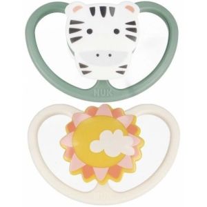 Chupetes Nuk de Silicona - 18-36 meses - 2 unidades