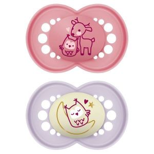 Chupete Mam baby DAY&NIGHT PLANET LOVE para bebés 6+