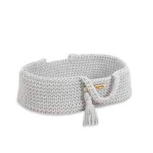 Moisés Boho para Muñecas My Sweet Baby - Algodón Gris Claro