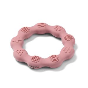 Mordedor de Silicona Rosa Babyono para Bebé - Alivio y Diversión