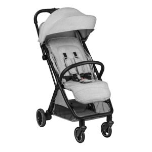 Silla de paseo autoplegable Kikkaboo Lauren Gris Claro