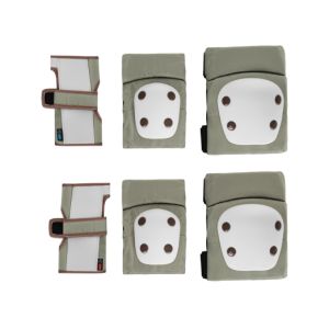 Protectores de Rodillas y Codos Kikkaboo Verde Militar