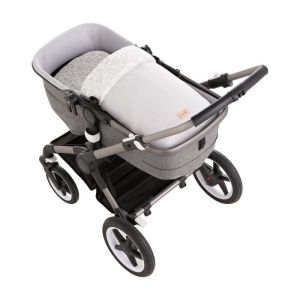 Saco Capazo + Colchoneta Linen Gris 35x80x6 Cm - Cambrass